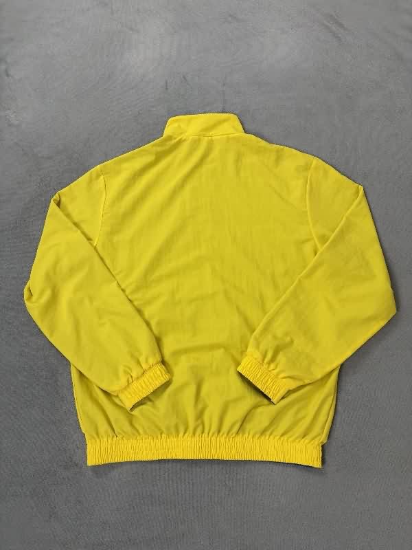 Thailand Quality(AAA) 2025 Nike Yellow Blue Reversible Soccer Windbreaker