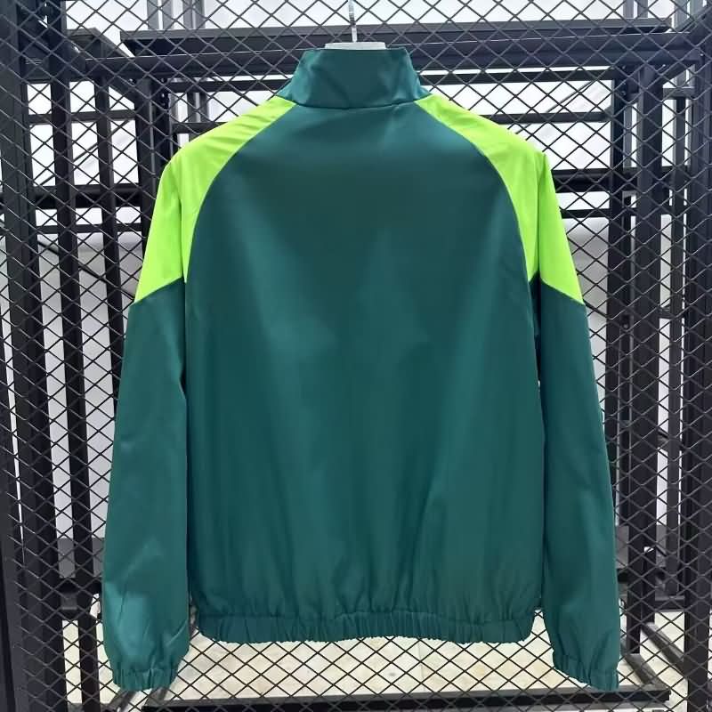 Thailand Quality(AAA) 2025 Palmeiras Green Soccer Windbreaker