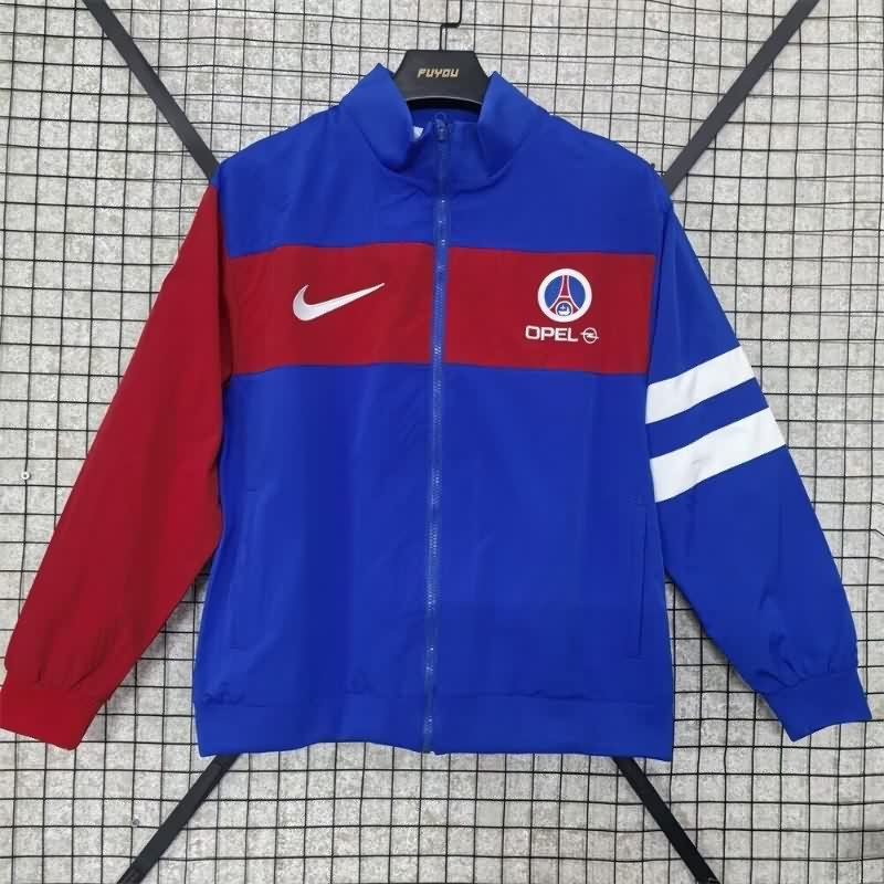 Thailand Quality(AAA) 25/26 Paris St Germain Blue Soccer Windbreaker 02