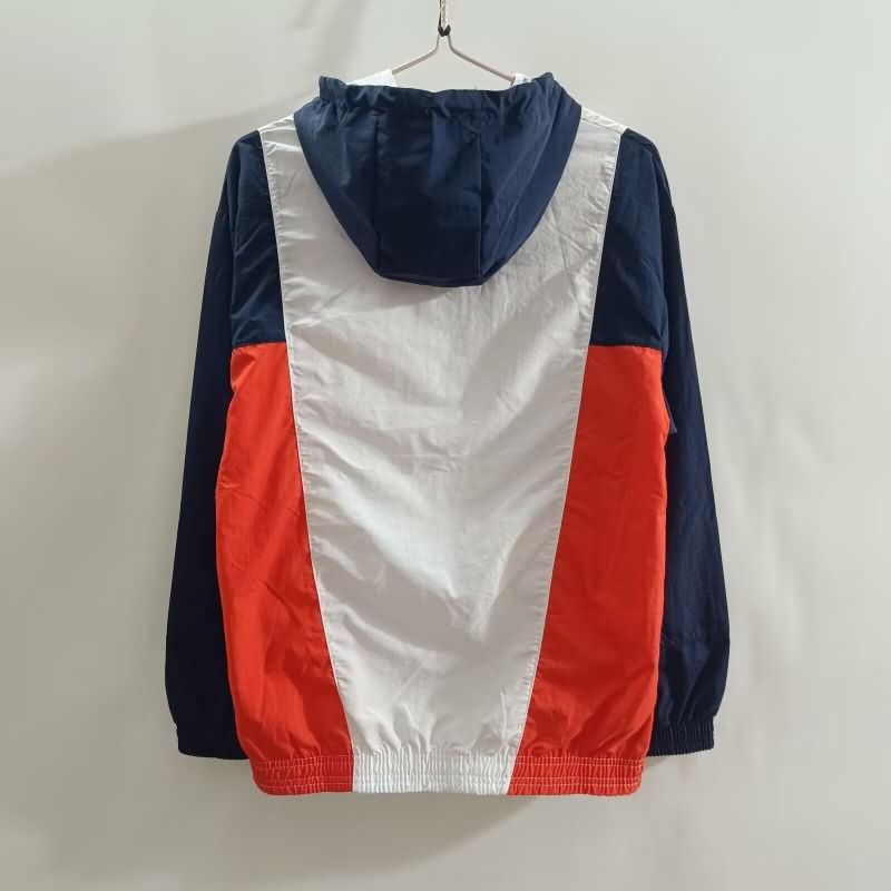 Thailand Quality(AAA) 25/26 Paris St Germain White Soccer Windbreaker