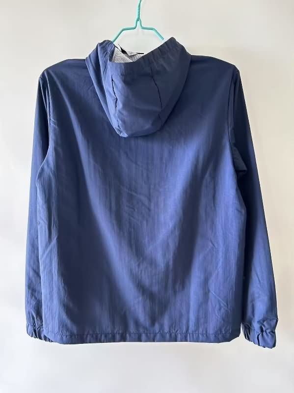 Thailand Quality(AAA) 2025 Portugal Dark Blue Soccer Windbreaker
