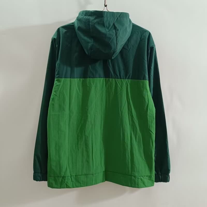 Thailand Quality(AAA) 2025 Portugal Green Soccer Windbreaker