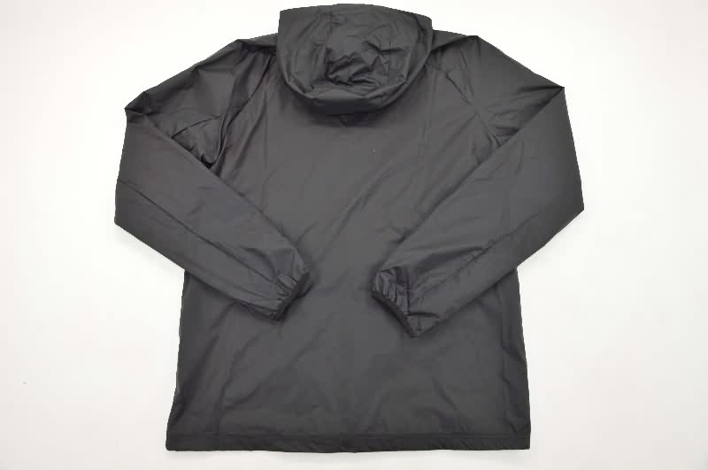 Thailand Quality(AAA) 25/26 Real Betis Black Soccer Windbreaker