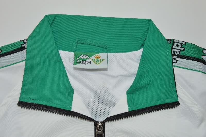 Thailand Quality(AAA) 25/26 Real Betis White Black Soccer Windbreaker 02