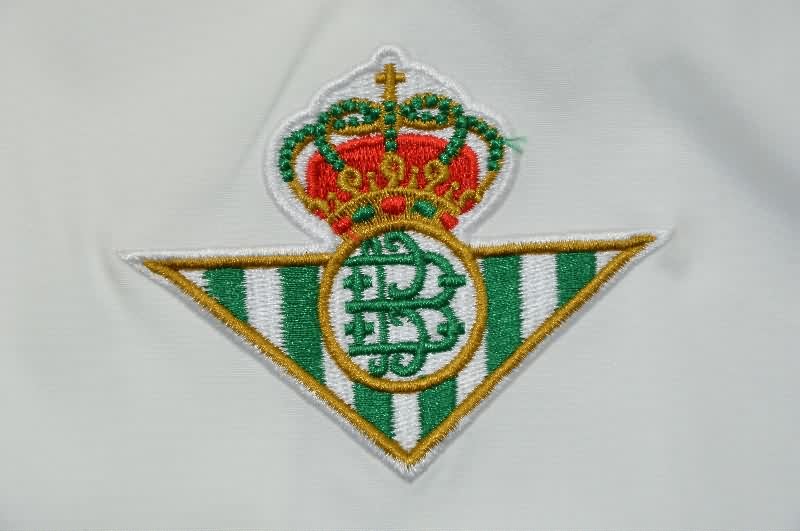 Thailand Quality(AAA) 25/26 Real Betis White Black Soccer Windbreaker 02