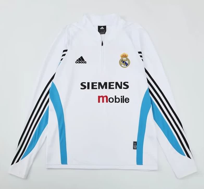 Thailand Quality(AAA) 2003/04 Real Madrid White Soccer Sweater