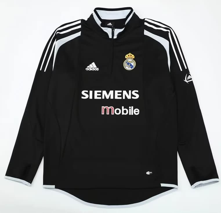Thailand Quality(AAA) 2004/05 Real Madrid Black Soccer Sweater
