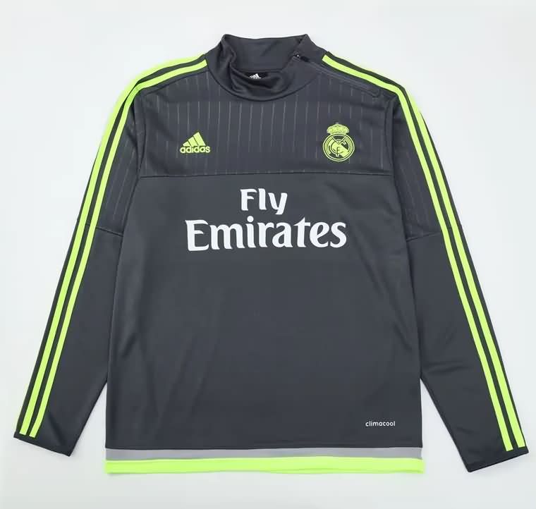 Thailand Quality(AAA) 2015/16 Real Madrid Grey Soccer Sweater