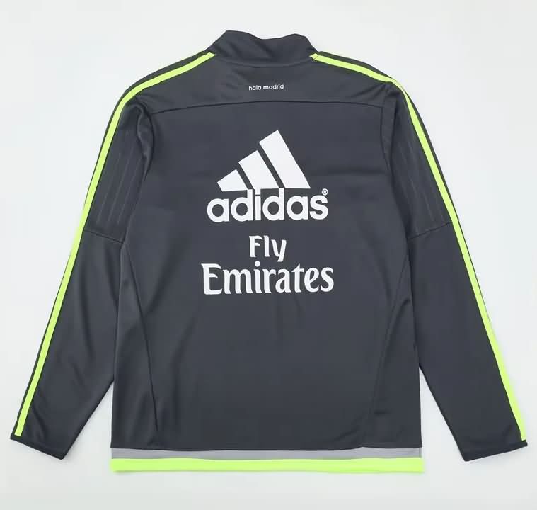 Thailand Quality(AAA) 2015/16 Real Madrid Grey Soccer Sweater
