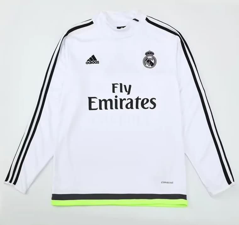 Thailand Quality(AAA) 2015/16 Real Madrid White Soccer Sweater