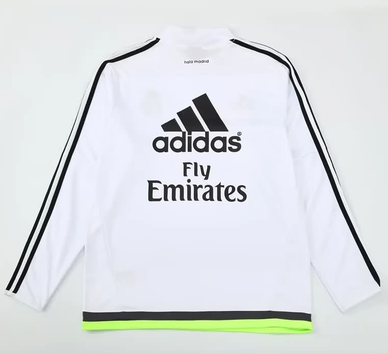 Thailand Quality(AAA) 2015/16 Real Madrid White Soccer Sweater