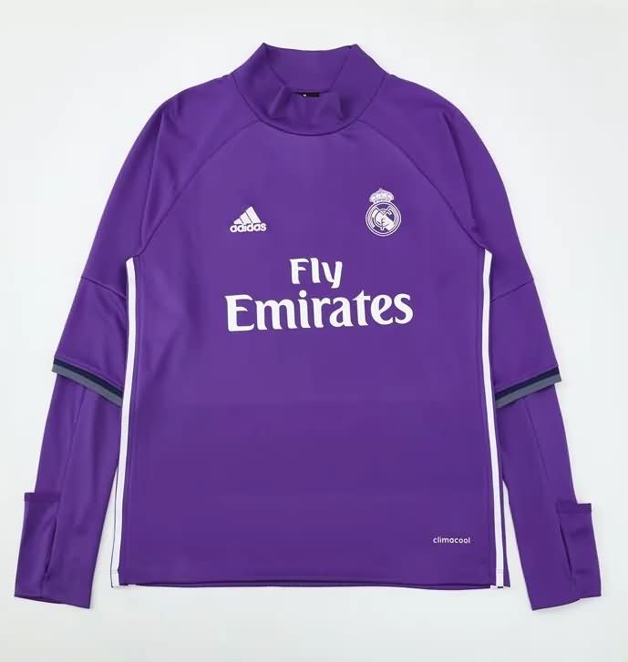 Thailand Quality(AAA) 2016/17 Real Madrid Purple Soccer Sweater