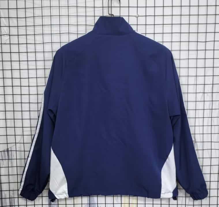 Thailand Quality(AAA) 25/26 Real Madrid Dark Blue Soccer Windbreaker 05