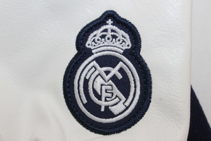 Thailand Quality(AAA) 25/26 Real Madrid Dark Blue Baseball Jacket