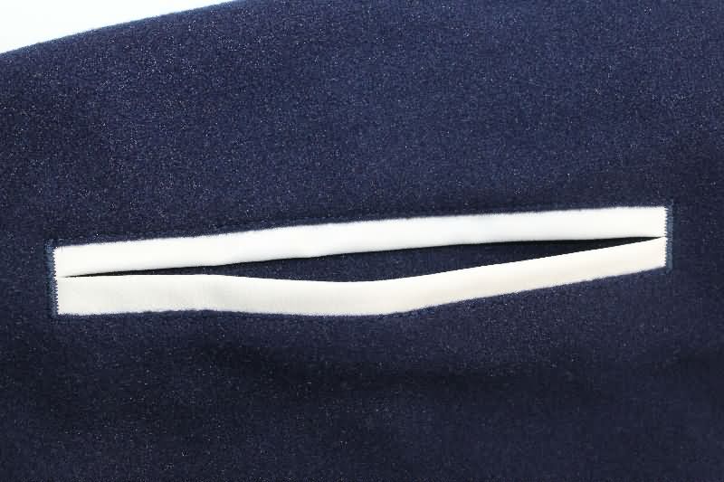 Thailand Quality(AAA) 25/26 Real Madrid Dark Blue Baseball Jacket