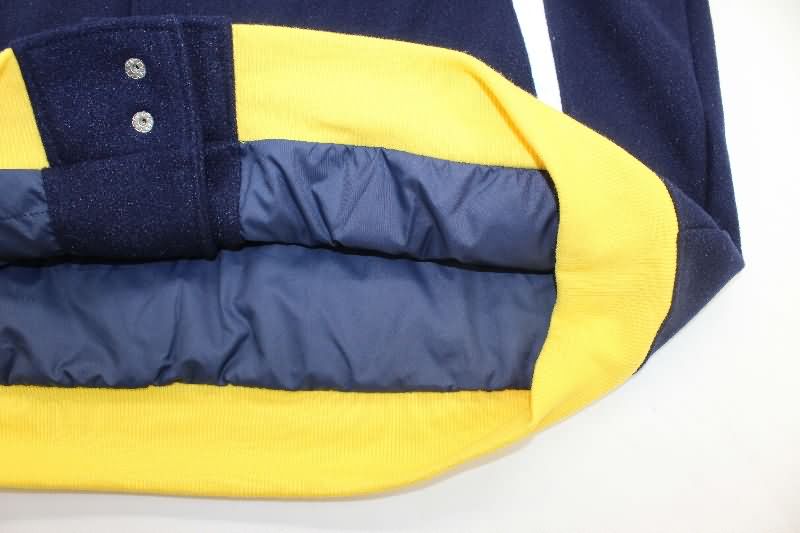 Thailand Quality(AAA) 25/26 Real Madrid Dark Blue Baseball Jacket