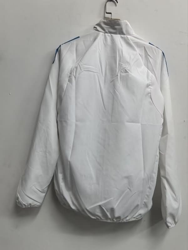 Thailand Quality(AAA) 25/26 Real Madrid White Soccer Windbreaker 03