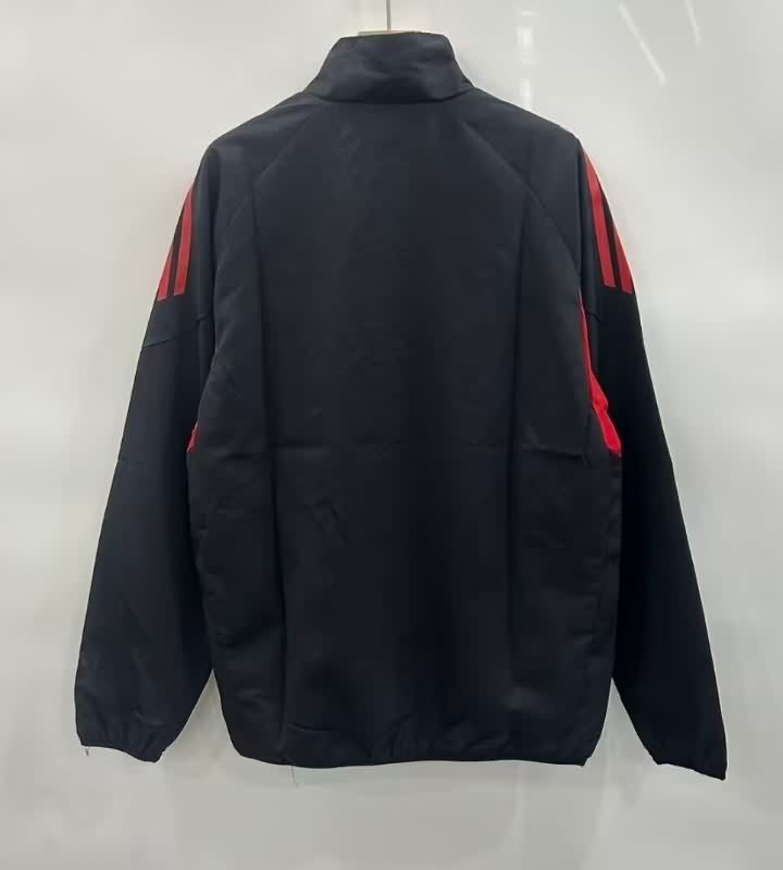 Thailand Quality(AAA) 2026 River Plate Black Soccer Windbreaker
