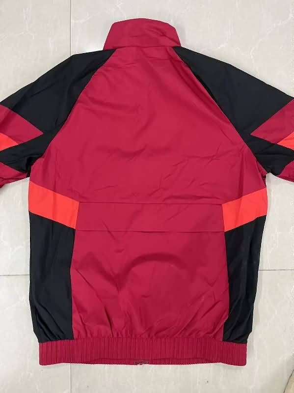 Thailand Quality(AAA) 2025 River Plate Red Soccer Windbreaker