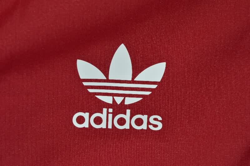 Thailand Quality(AAA) 2025 River Plate Red Soccer Windbreaker