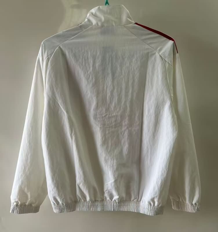 Thailand Quality(AAA) 2025 River Plate White Soccer Windbreaker