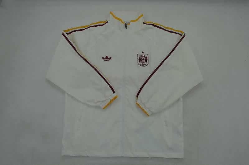 Thailand Quality(AAA) 2026 Spain Beige Soccer Windbreaker