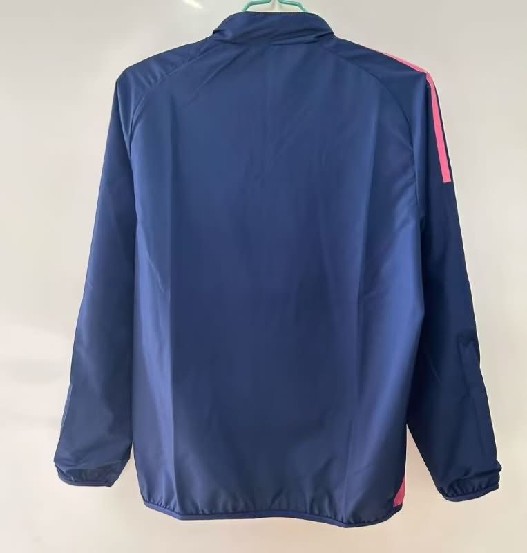 Thailand Quality(AAA) 2025 Sweden Yellow Dark Blue Reversible Soccer Windbreaker