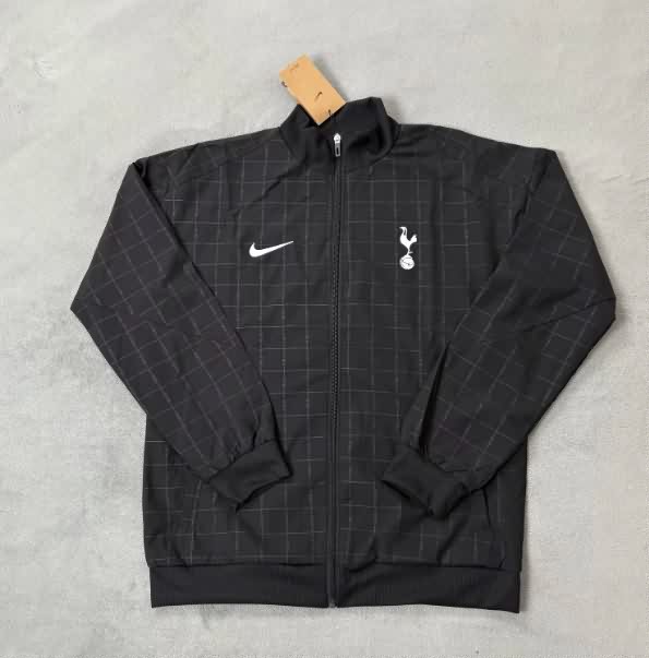 Thailand Quality(AAA) 25/26 Tottenham Hotspur Black Soccer Windbreaker Thailand Quality(AAA) 25/26 Tottenham Hotspur Black Soccer Windbreaker