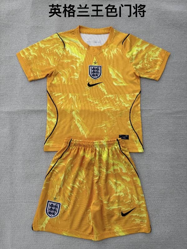 2026 England Goalkeeper Yellow Soccer Jersey