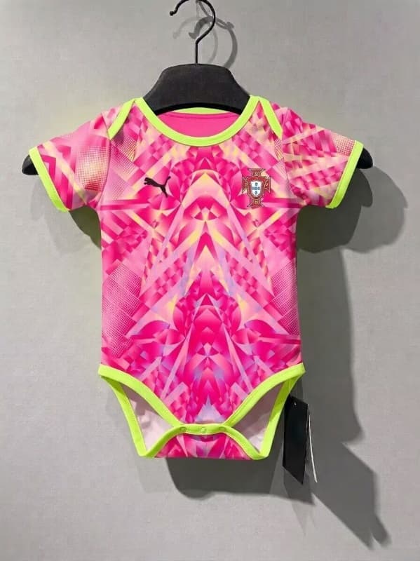 2026 Portugal Goalkeeper Pink Baby Soccer Jerseys
