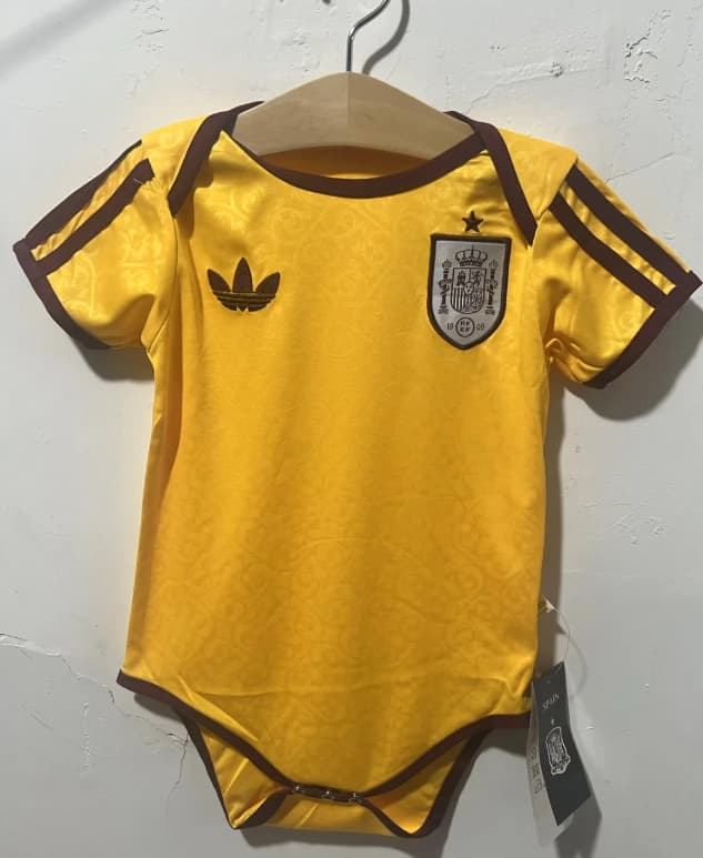 2026 Spain Yellow Baby Soccer Jerseys