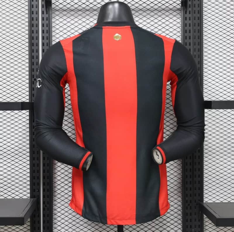 Thailand Quality(AAA) 26/27 AC Milan Home Long Sleeve Soccer Jersey (Player) Leaked