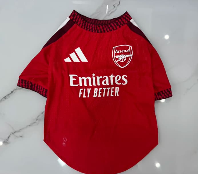 Thailand Quality(AAA) 26/27 Arsenal Home Pet Soccer Jersey Thailand Quality(AAA) 26/27 Arsenal Home Pet Soccer Jersey