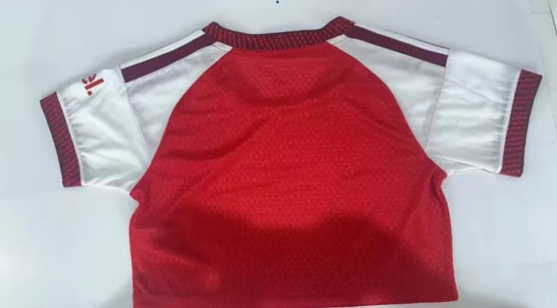 Thailand Quality(AAA) 26/27 Arsenal Home Women Cropped Soccer Jersey