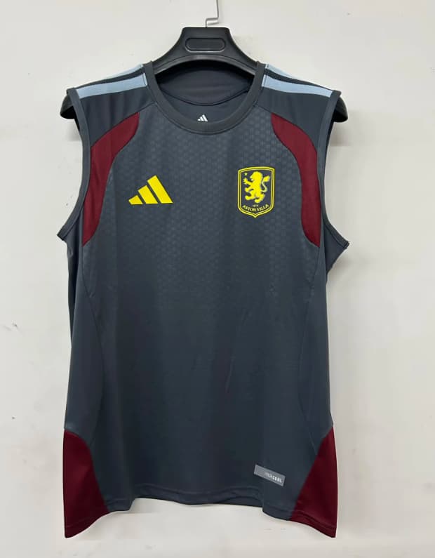 Thailand Quality(AAA) 26/27 Aston Villa Training Vest Soccer Jersey