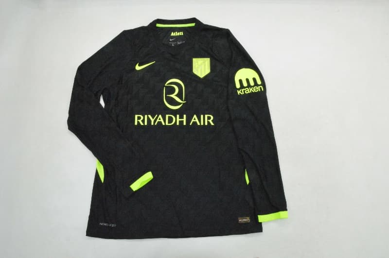 Thailand Quality(AAA) 26/27 Atletico Madrid Away Long Sleeve Soccer Jersey(Player) Thailand Quality(AAA) 26/27 Atletico Madrid Away Long Sleeve Soccer Jersey(Player)