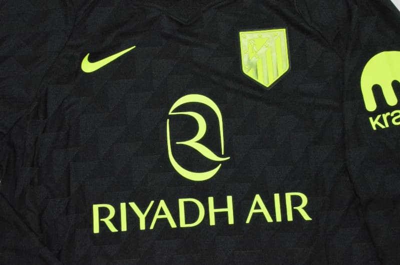 Thailand Quality(AAA) 26/27 Atletico Madrid Away Long Sleeve Soccer Jersey(Player)