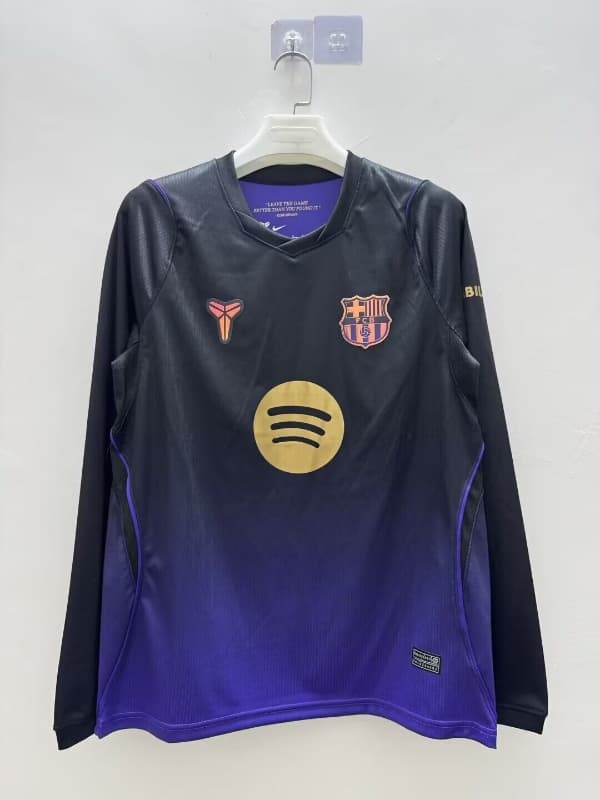 Thailand Quality(AAA) 26/27 Barcelona Away Long Sleeve Soccer Jersey (Leaked)