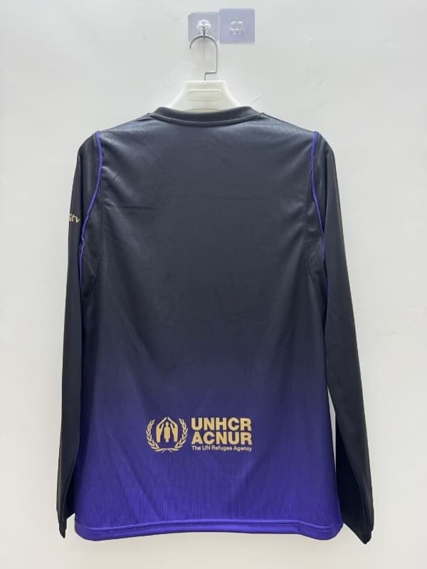 Thailand Quality(AAA) 26/27 Barcelona Away Long Sleeve Soccer Jersey (Leaked)
