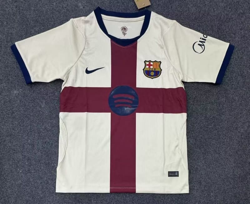 Thailand Quality(AAA) 26/27 Barcelona Fourth Soccer Jersey (Leaked)