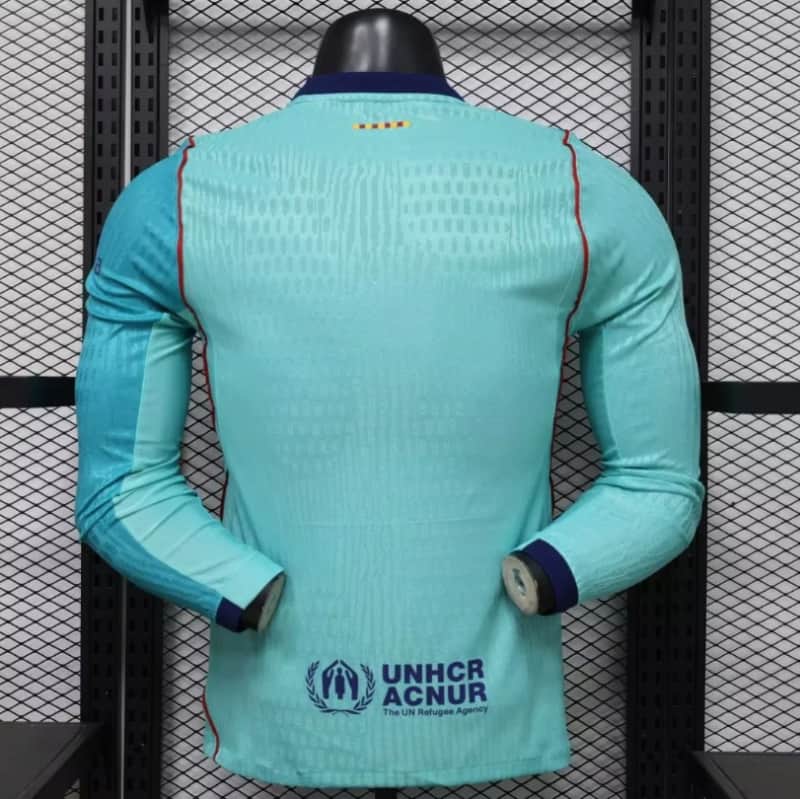 Thailand Quality(AAA) 26/27 Barcelona Third Long Sleeve Soccer Jersey (Player) Leaked