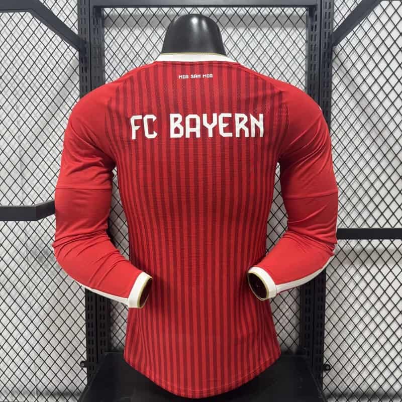 Thailand Quality(AAA) 26/27 Bayern Munich Home Long Sleeve Soccer Jersey (Player) Leaked