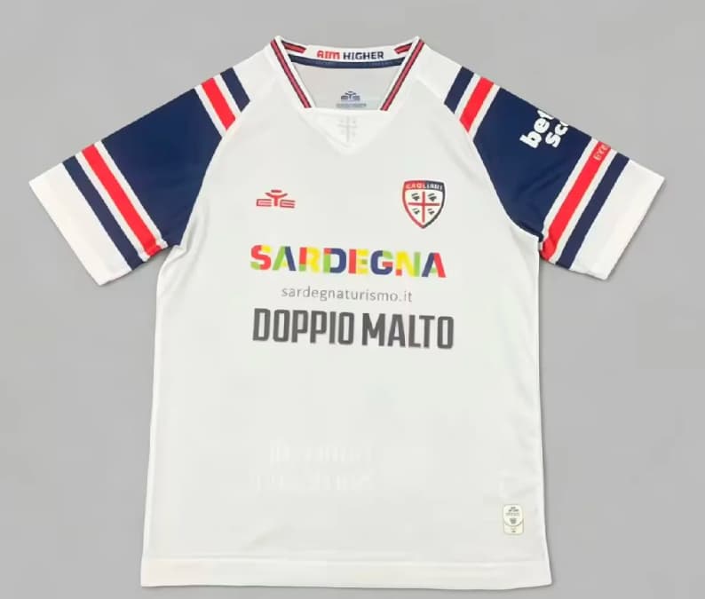 Thailand Quality(AAA) 26/27 Cagliari Away Soccer Jersey (Player)