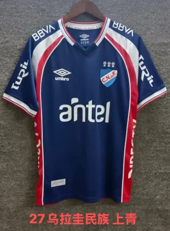 Thailand Quality(AAA) 2026 Club Nacional Goalkeeper Dark Blue Soccer Jersey