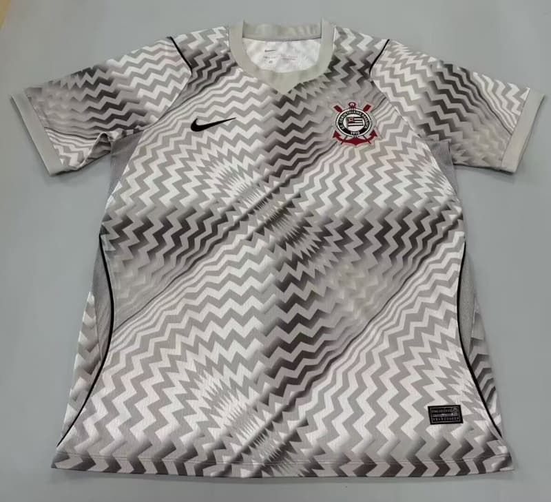 Thailand Quality(AAA) 2026 Corinthians Goalkeeper Grey Soccer Jersey