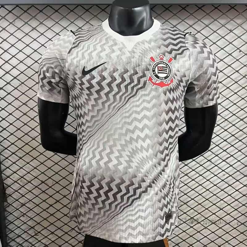 Thailand Quality(AAA) 2026 Corinthians Goalkeeper Grey Soccer Jersey (Player)