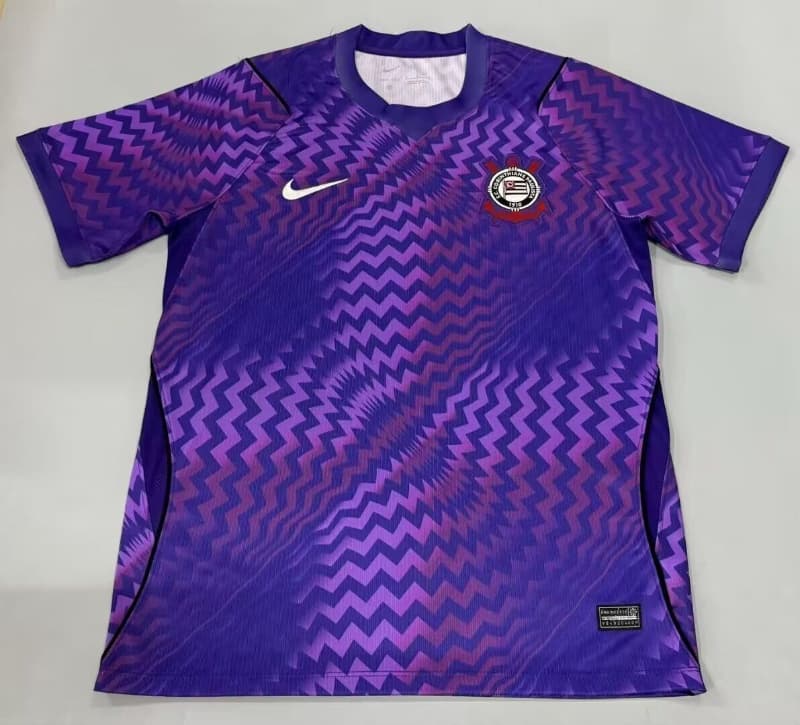 Thailand Quality(AAA) 2026 Corinthians Goalkeeper Purple Soccer Jersey