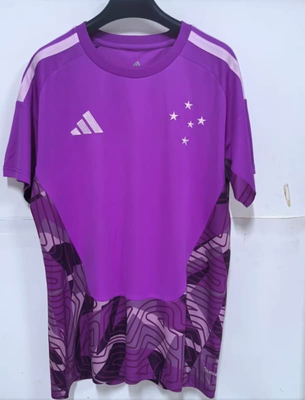 Thailand Quality(AAA) 2026 Cruzeiro Goalkeeper Purple Soccer Jersey Thailand Quality(AAA) 2026 Cruzeiro Goalkeeper Purple Soccer Jersey