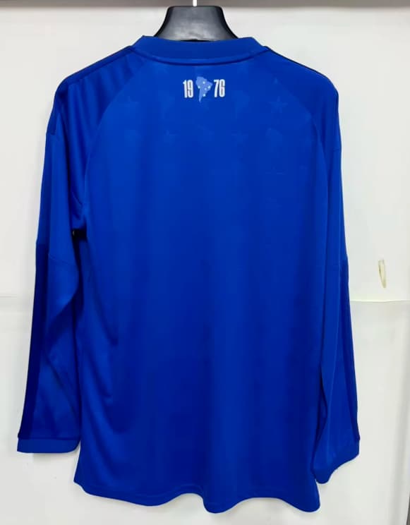 Thailand Quality(AAA) 2026 Cruzeiro Home Long Sleeve Soccer Jersey