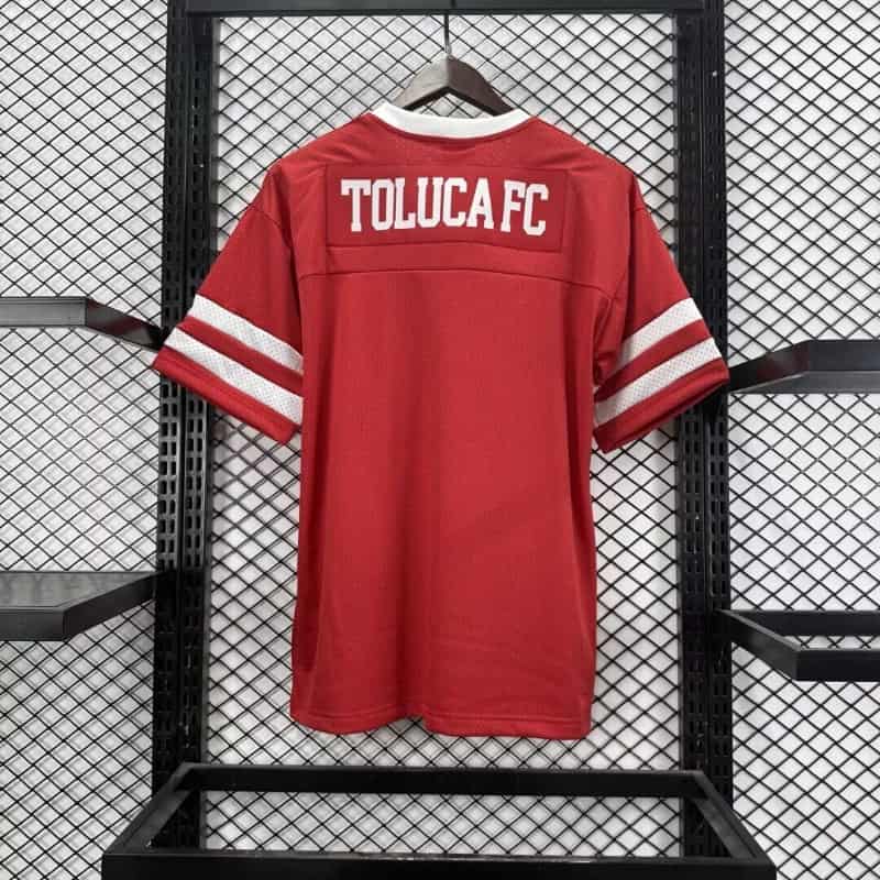 Thailand Quality(AAA) 26/27 Deportivo Toluca Red NFL Jersey